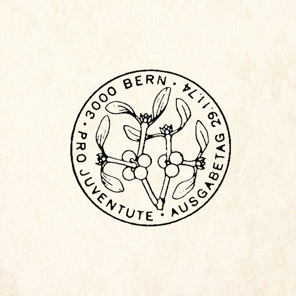 StampaFe Bern Pro Juventute Postmark Rubber Art Stamp