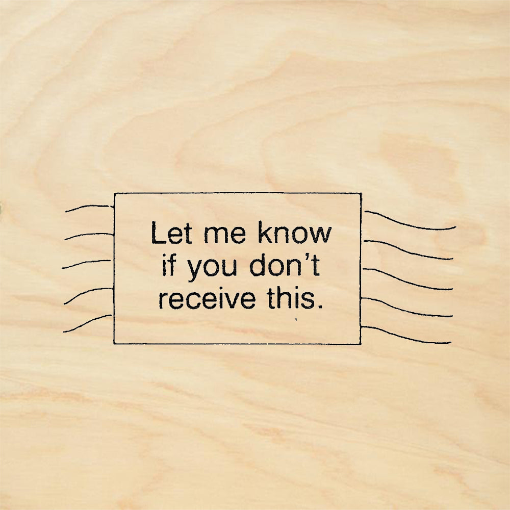 StampaFe Let Me Know if You Don't Receive This Mail Art Rubber Art Stamp