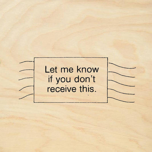 StampaFe Let Me Know if You Don't Receive This Mail Art Rubber Art Stamp