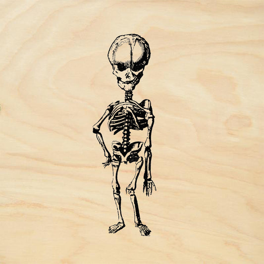 StampaFe I'm Back Skeleton Halloween Rubber Art Stamp