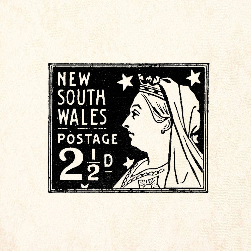 StampaFe New South Wales Victoria Postmark Rubber Art Stamp