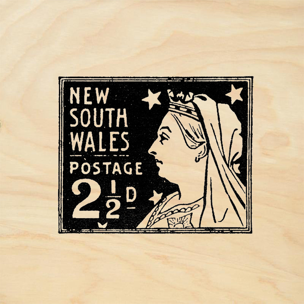 StampaFe New South Wales Victoria Postmark Vintage Rubber Art Stamp