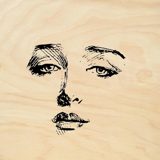 StampaFe Audrey Face Retro Portrait Rubber Art Stamp