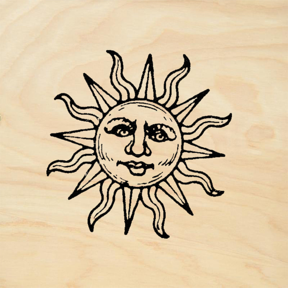 StampaFe Sun Burst Celestial Card Making Rubber Art Stamp