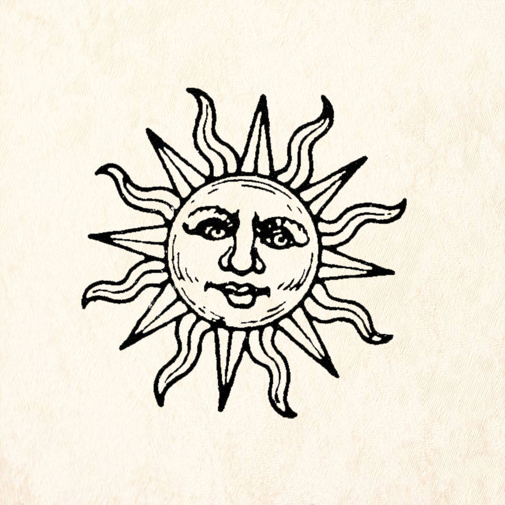 StampaFe Sun Burst Rubber Art Stamp