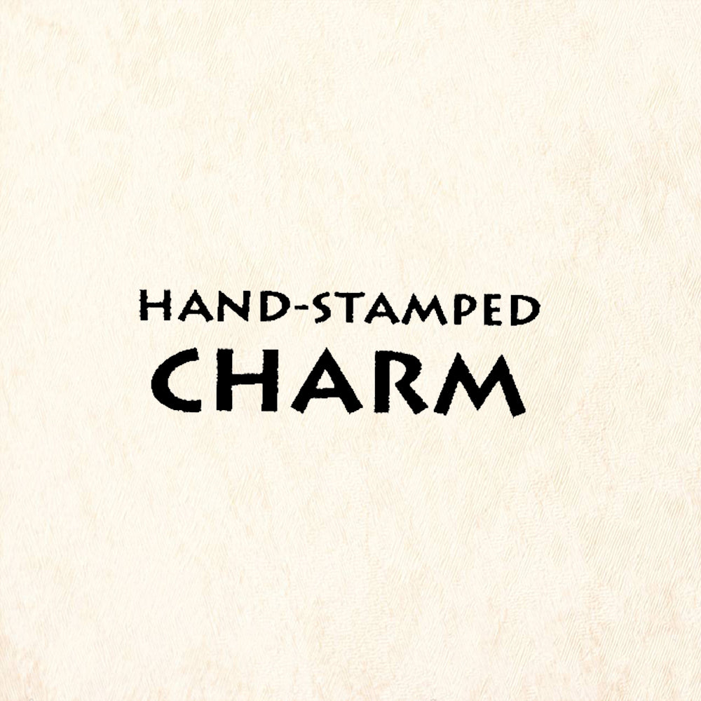 StampaFe Hand Stamped Charm Sentiment Card Making Rubber Art Stamp
