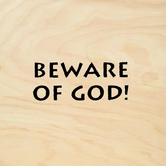 StampaFe Beware of God! Rubber Art Stamp