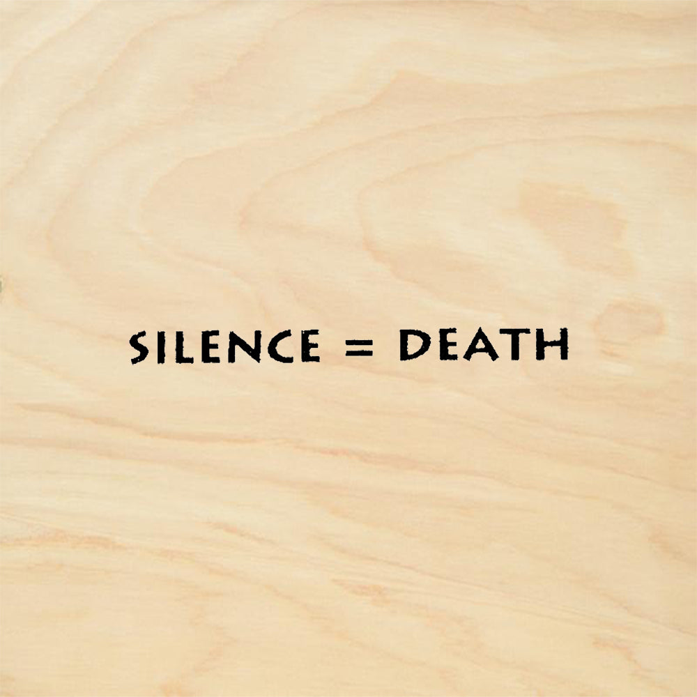StampaFe Silence Equals Death Rubber Art Stamp