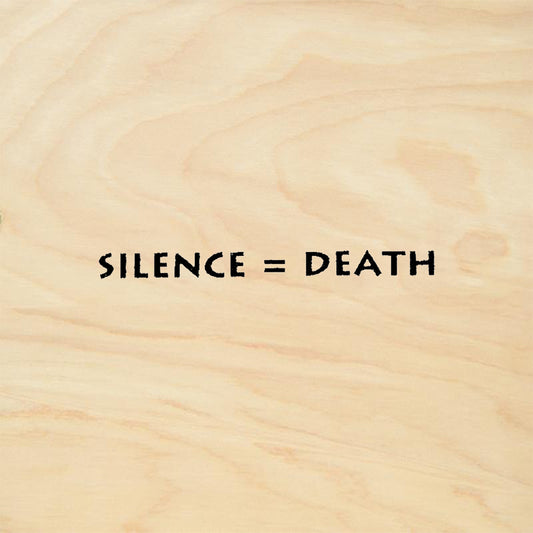 StampaFe Silence Equals Death Rubber Art Stamp