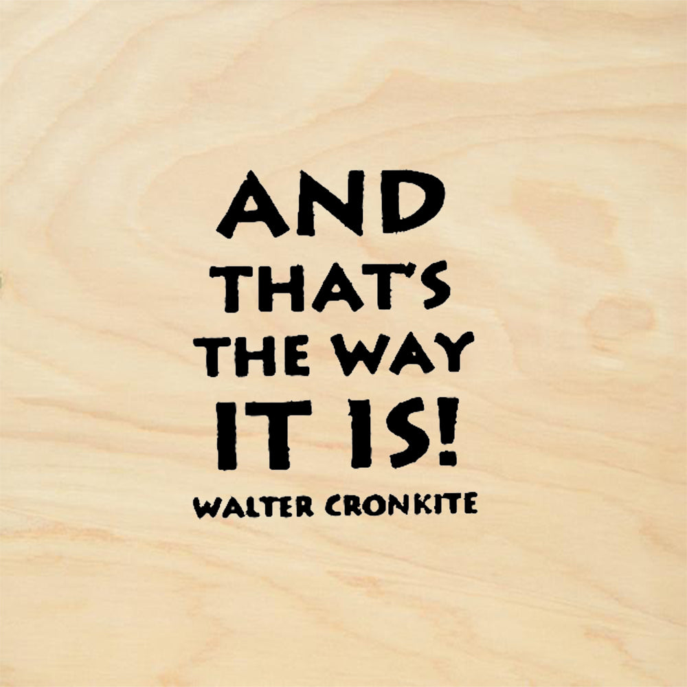 StampaFe And Thats the Way It Is Walter Cronkite Rubber Art Stamp