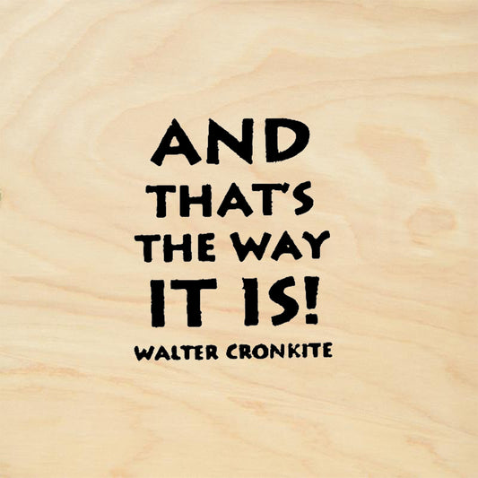 StampaFe And Thats the Way It Is Walter Cronkite Rubber Art Stamp