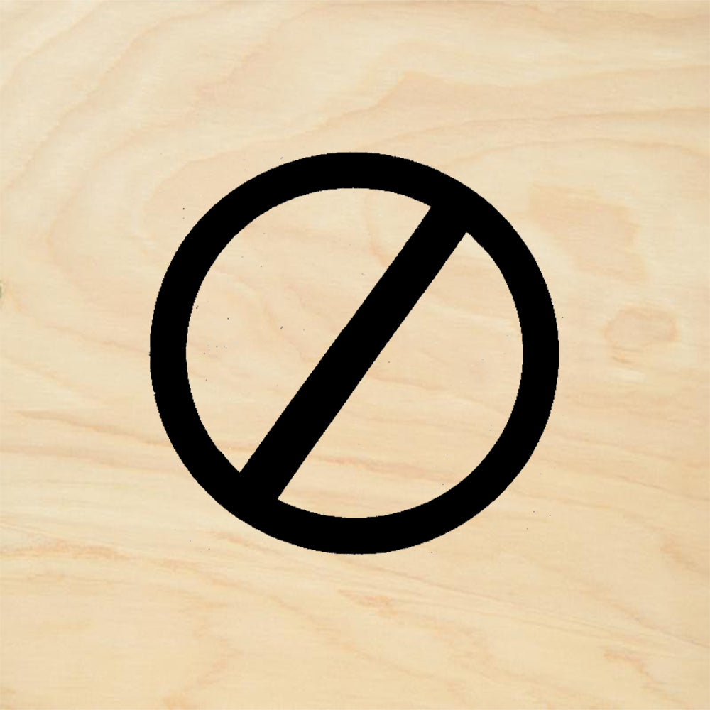 StampaFe Small No Symbol Rubber Art Stamp