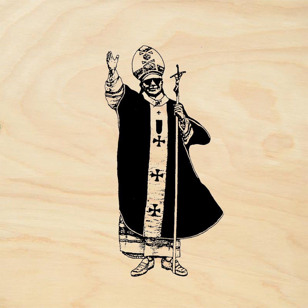 StampaFe Cuban Vacation Bishop Figure Rubber Art Stamp