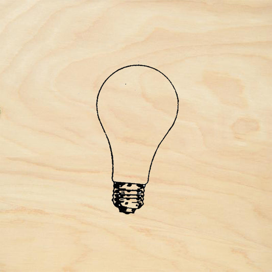 StampaFe Light Bulb Idea Mixed Media Rubber Art Stamp