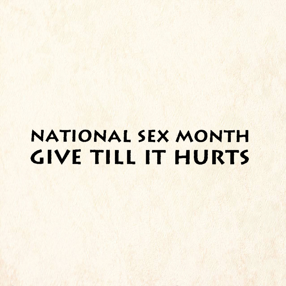 StampaFe National Sex Month Humorous Sentiment Rubber Art Stamp