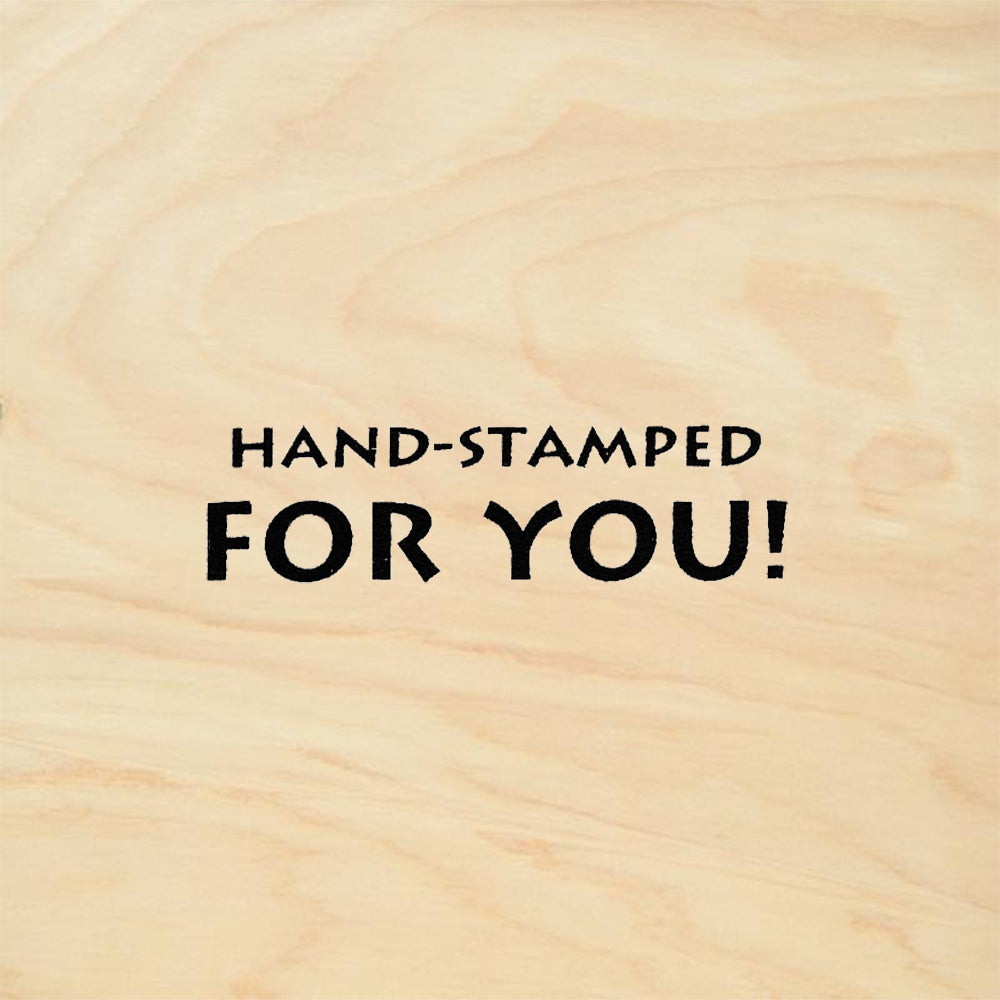 StampaFe Hand Stamped for You Sentiment Card Making Rubber Art Stamp