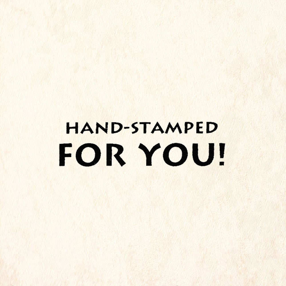 StampaFe Hand Stamped for You Sentiment Card Making Rubber Art Stamp