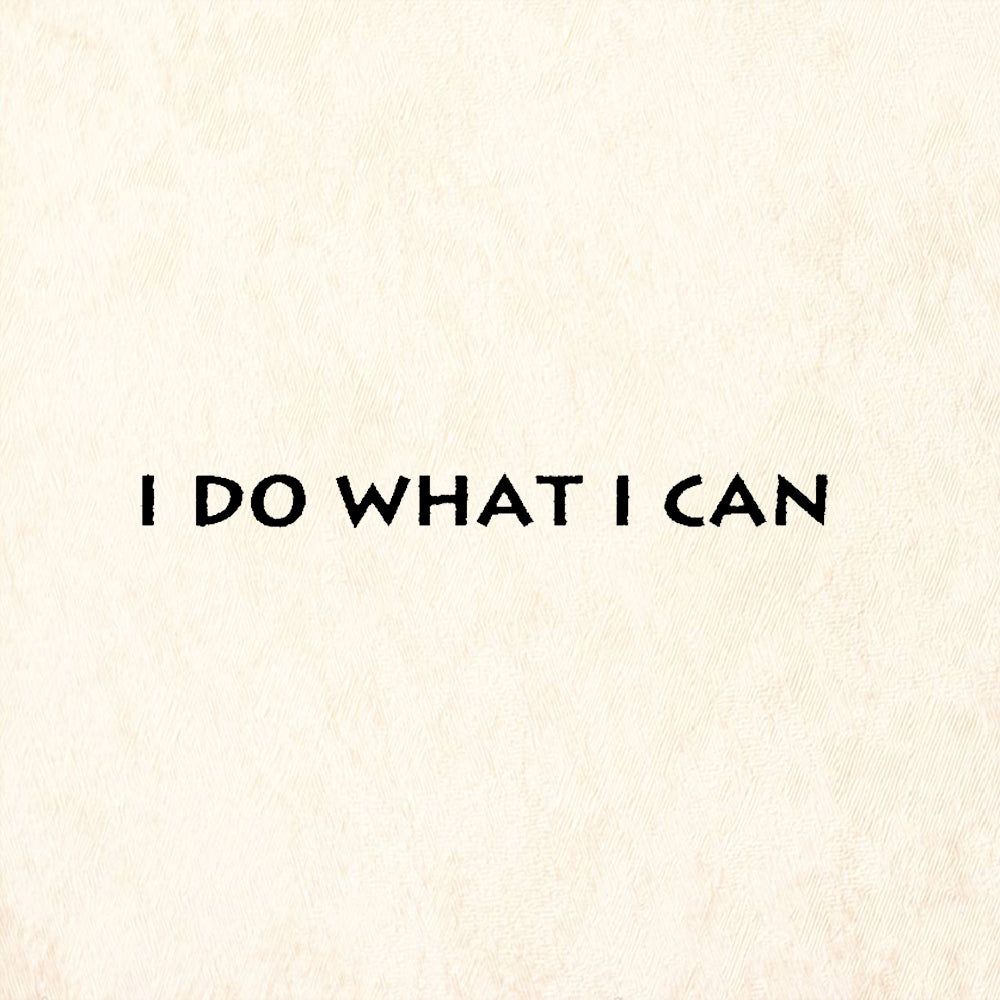 StampaFe I Do What I Can Sentiment Card Making Rubber Art Stamp