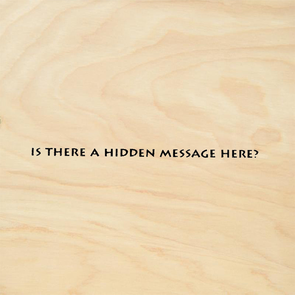 StampaFe Hidden Message Humorous Sentiment Rubber Art Stamp