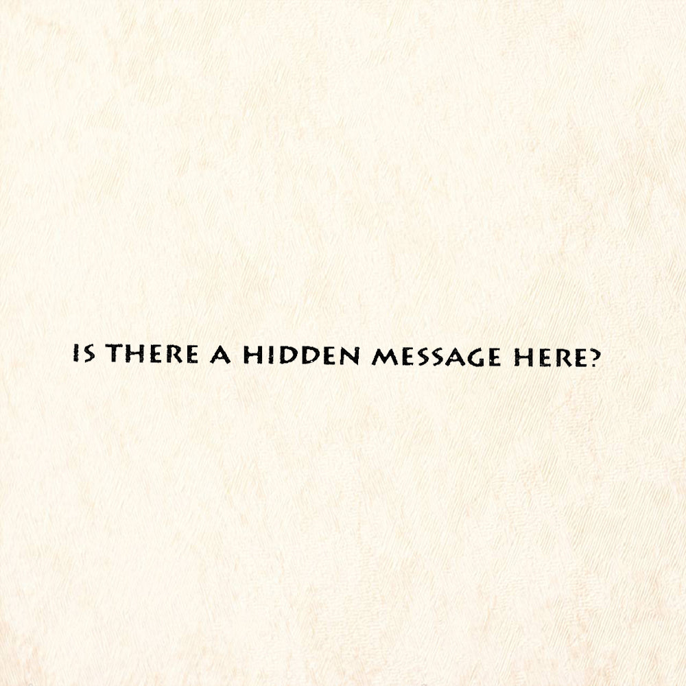 StampaFe Hidden Message Humorous Sentiment Rubber Art Stamp