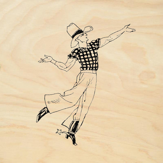 StampaFe Yippee Yi Yo Western Dancer Rubber Art Stamp