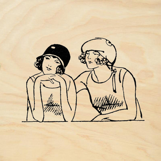StampaFe Millie and Grace Retro Women Rubber Art Stamp