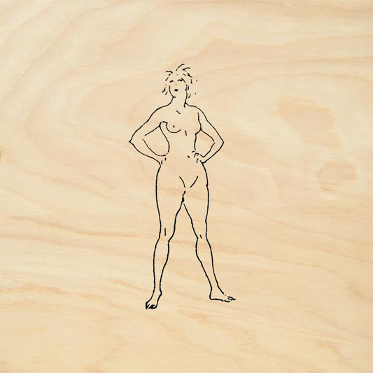 StampaFe Natural Nancy Figure Mixed Media Rubber Art Stamp