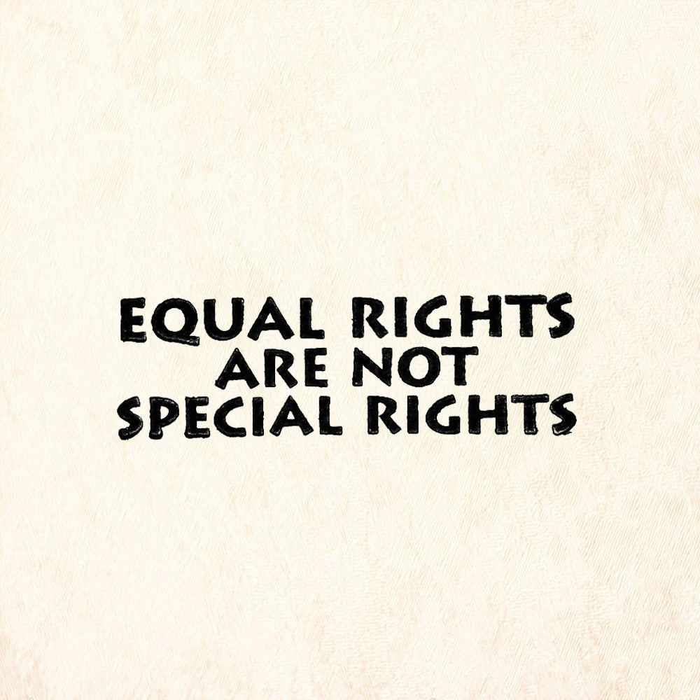 StampaFe Equal Rights Sentiment Mixed Media Rubber Art Stamp