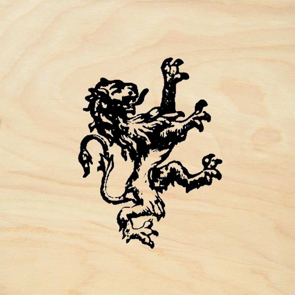 StampaFe Lion Rampant Rubber Art Stamp