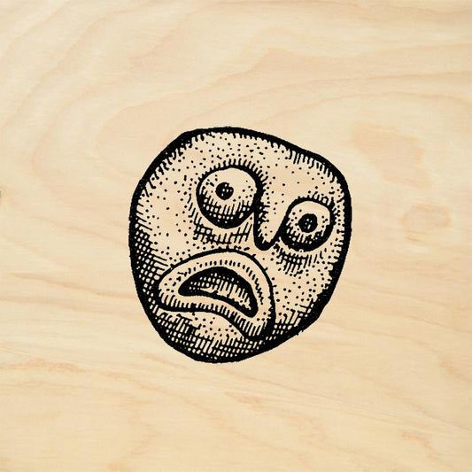 StampaFe Whirled Pea Humorous Mixed Media Rubber Art Stamp