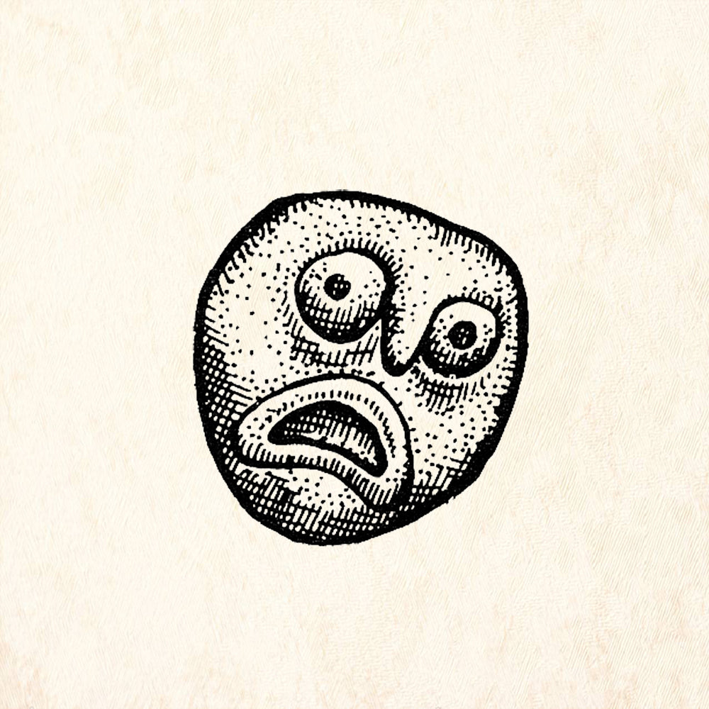 StampaFe Whirled Pea Rubber Art Stamp