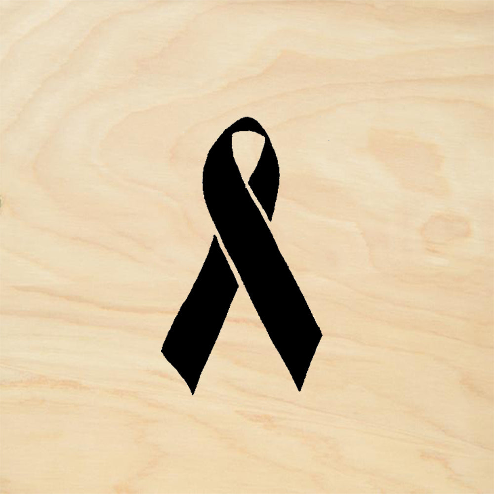StampaFe Awareness Ribbon Mixed Media Card Making Rubber Art Stamp