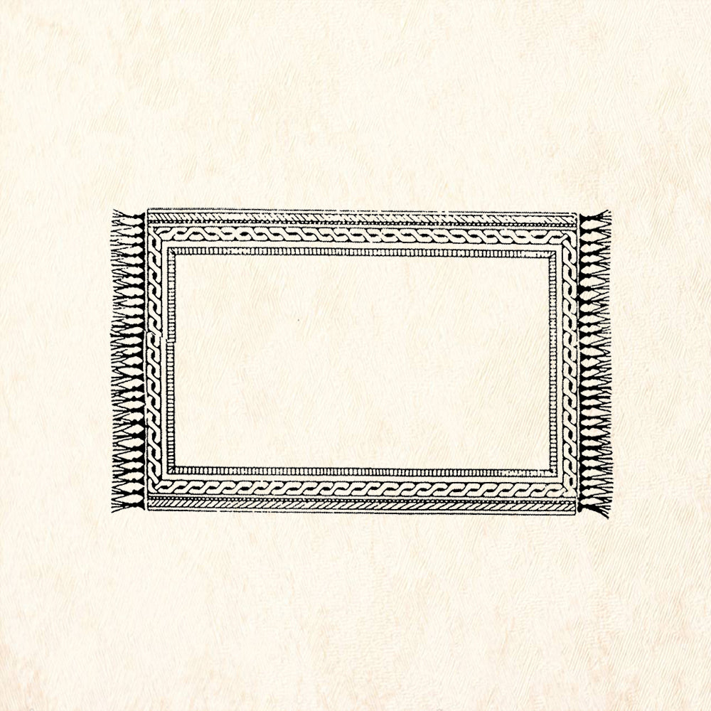 StampaFe Magda's Carpet Frame Rubber Art Stamp