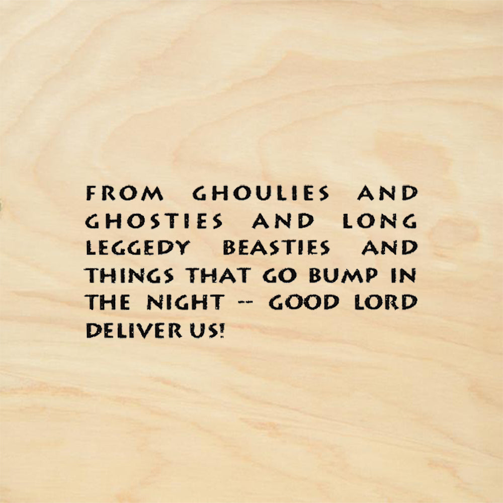 StampaFe Ghoulies and Ghosties Halloween Sentiment Rubber Art Stamp