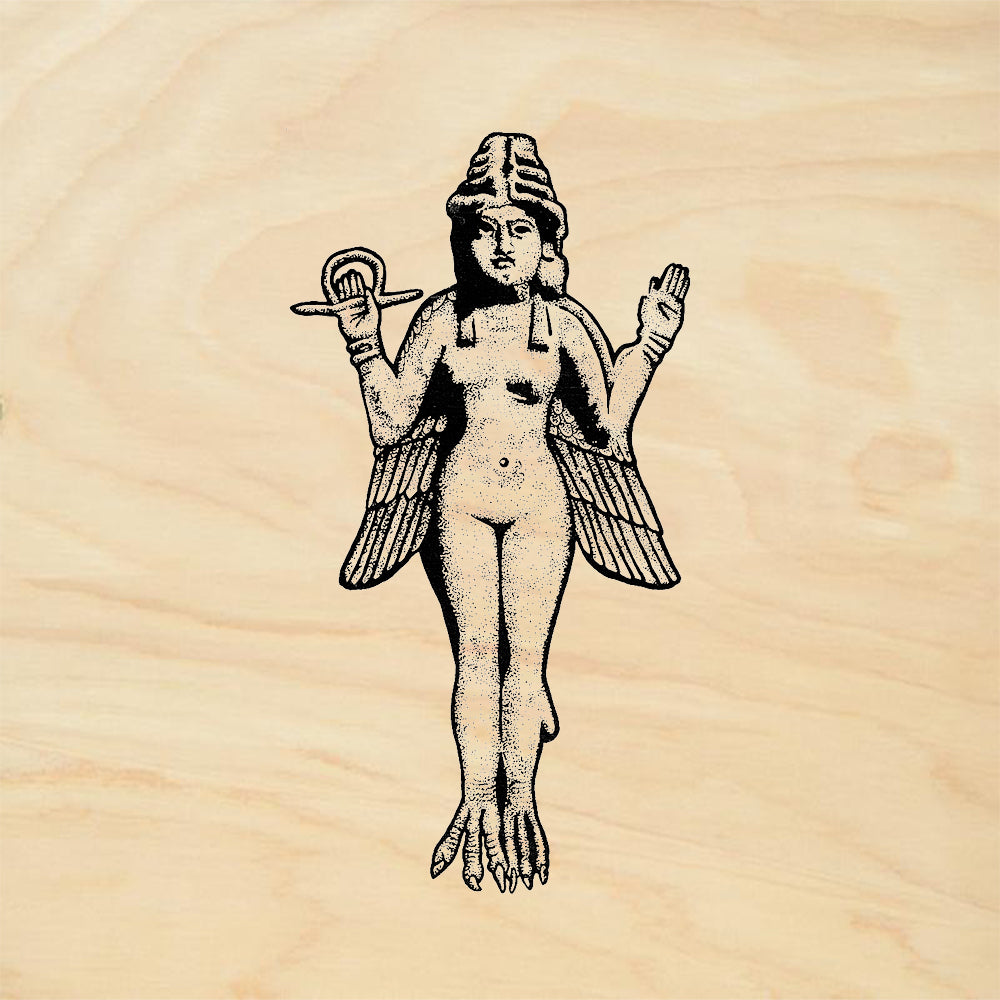 StampaFe Assyrian Goddess Ancient Art Mixed Media Rubber Art Stamp