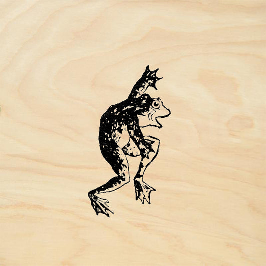 StampaFe Dancing Frog Right Whimsical Rubber Art Stamp