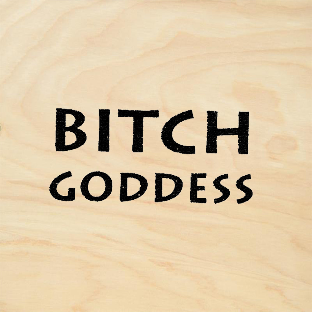 StampaFe Bitch Goddess Bold Sentiment Rubber Art Stamp