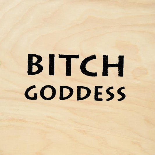 StampaFe Bitch Goddess Bold Sentiment Rubber Art Stamp