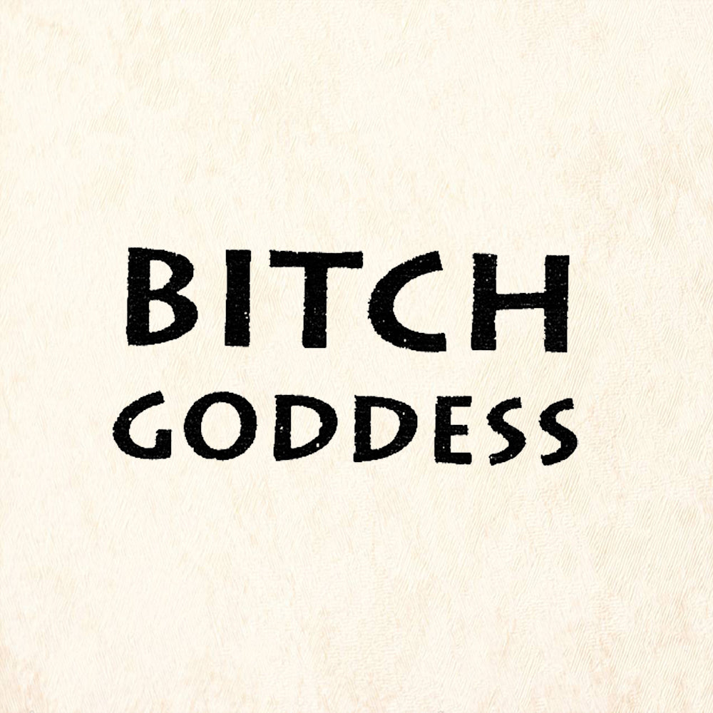 StampaFe Bitch Goddess Bold Sentiment Rubber Art Stamp