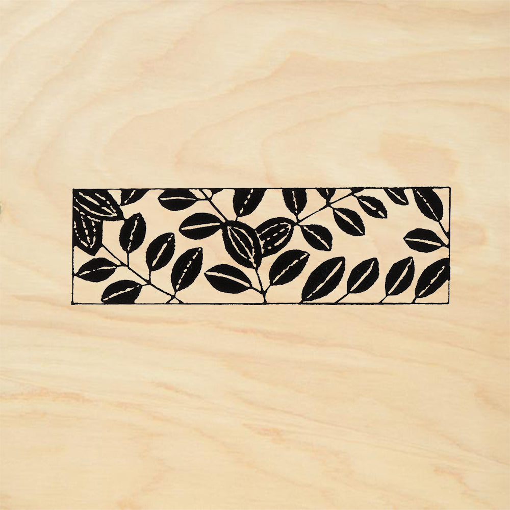 StampaFe Leaves Border Botanical Card Making Rubber Art Stamp