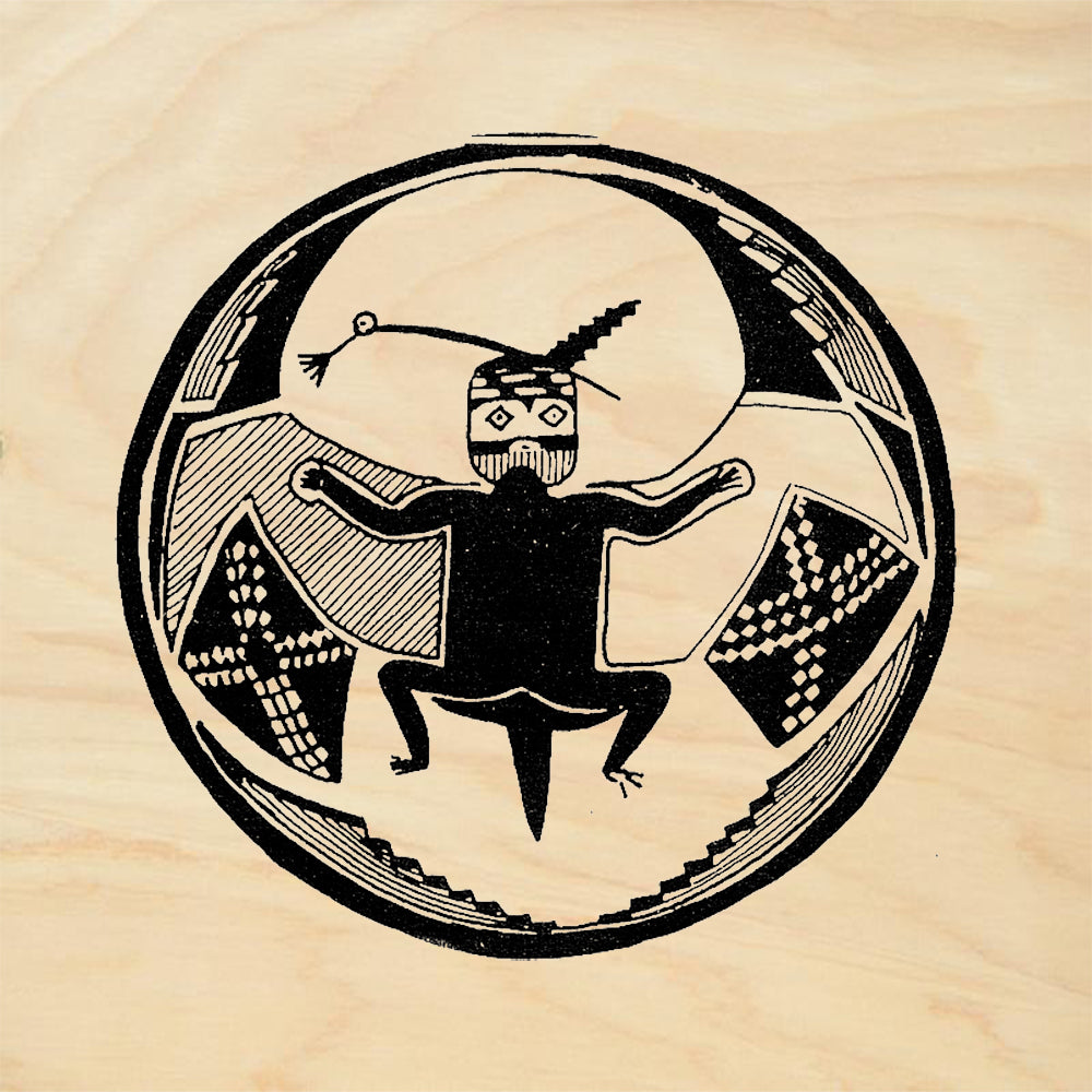 StampaFe Mimbres Figure Southwestern Rubber Art Stamp