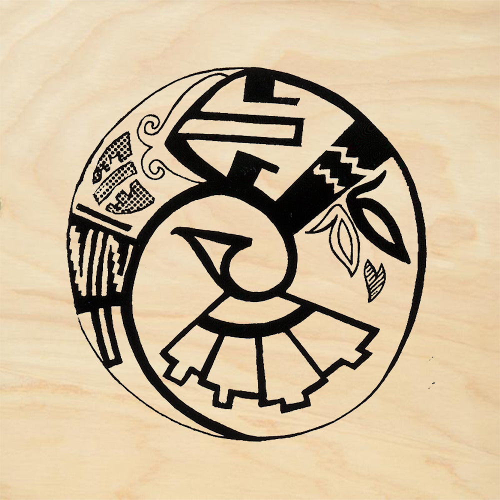 StampaFe Cactus Flower Pueblo Bird Southwestern Rubber Art Stamp