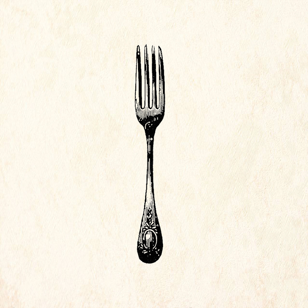 StampaFe Fork Rubber Art Stamp