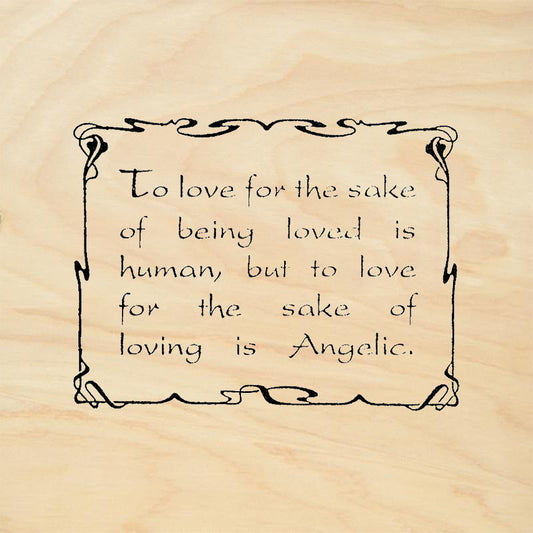 StampaFe To Love Victor Hugo Quote Rubber Art Stamp