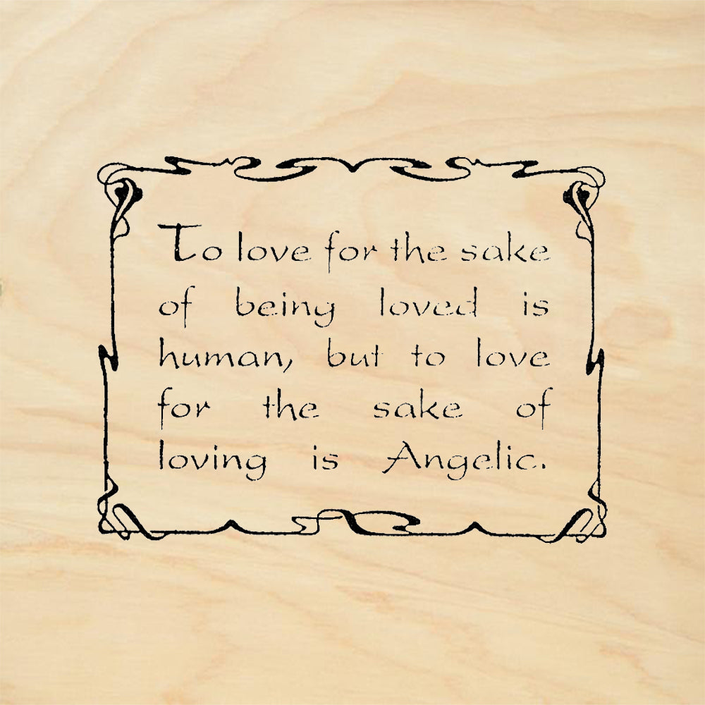 StampaFe To Love Victor Hugo Quote Rubber Art Stamp
