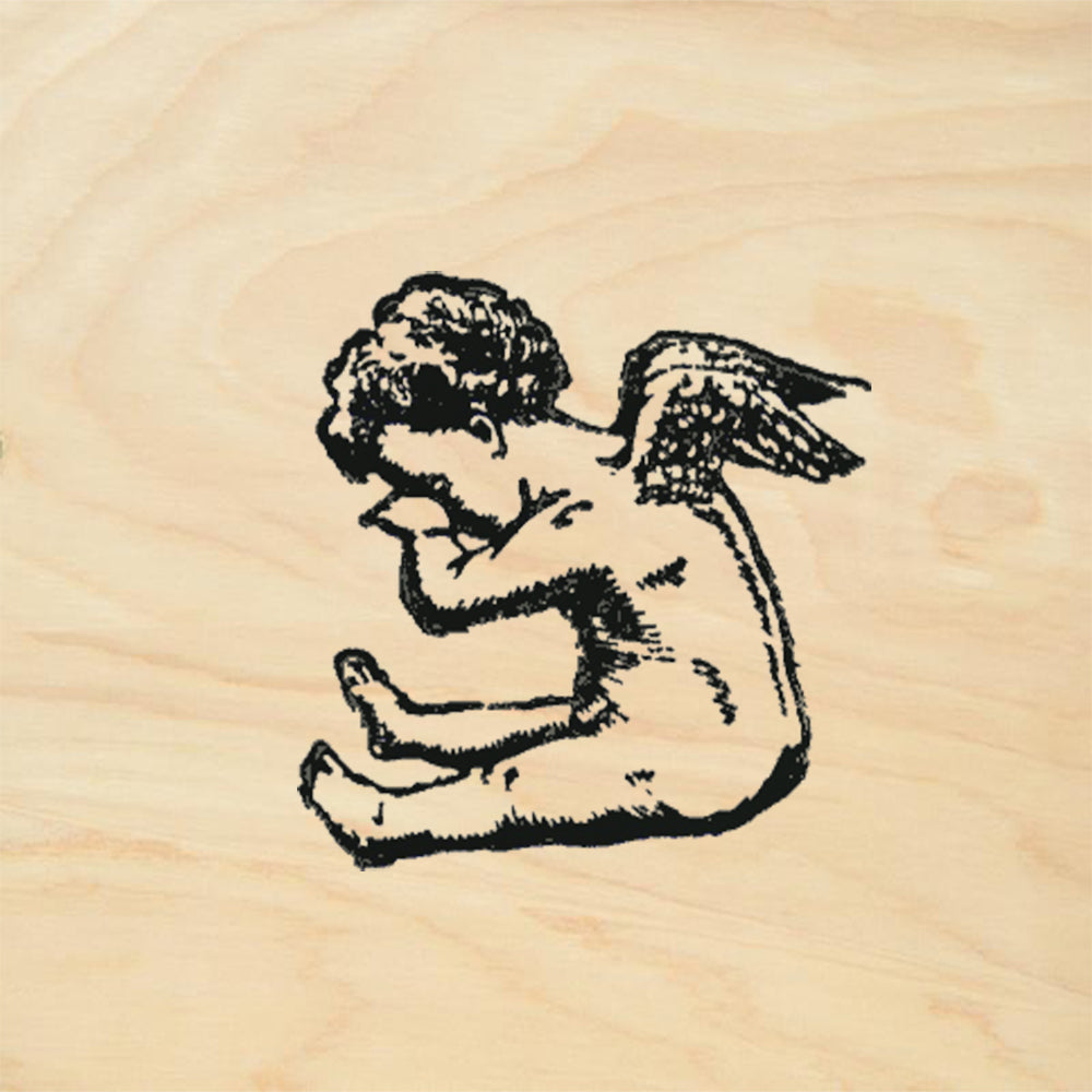 StampaFe Crying Cherub Mixed Media Card Making Rubber Art Stamp