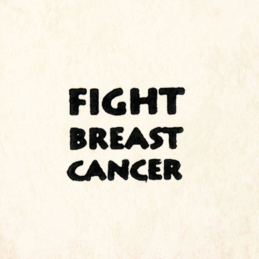 StampaFe Fight Breast Cancer Awareness Rubber Art Stamp