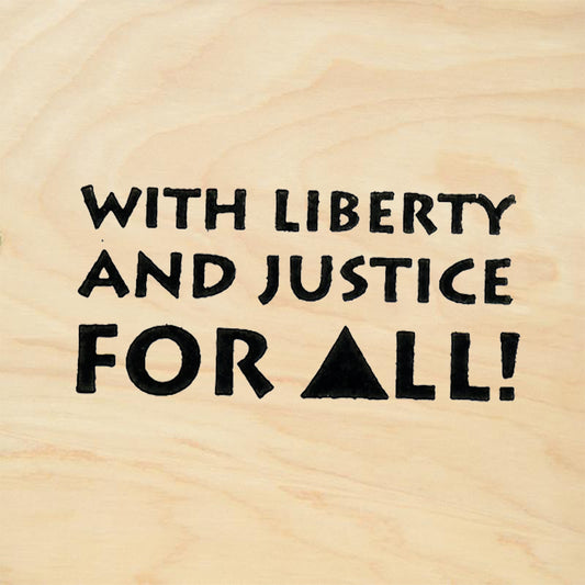 StampaFe Liberty and Justice for All Sentiment Rubber Art Stamp