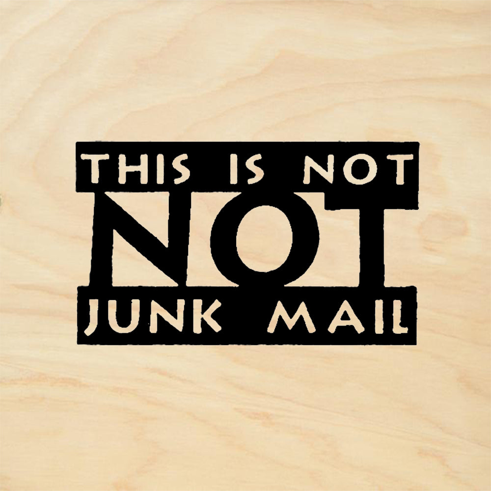 StampaFe Not Junk Mail Mail Art Rubber Art Stamp