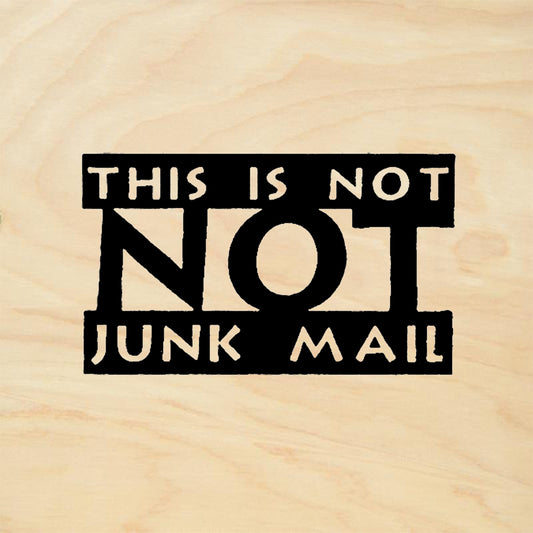 StampaFe Not Junk Mail Mail Art Rubber Art Stamp